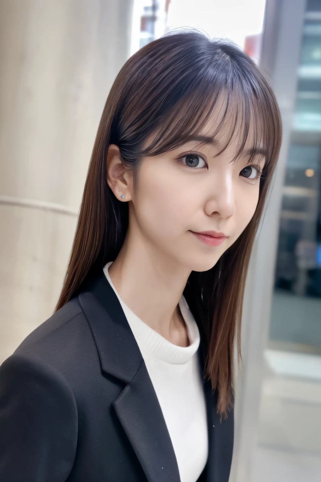 Skinny Japanese woman, age 30s, (detailed face), (detailed eyes), straight hair, slender shape, (emphasis thin waist: 1.2), High quality, high resolution, real professional photographmasterpiece, 16K UHD, full-body view