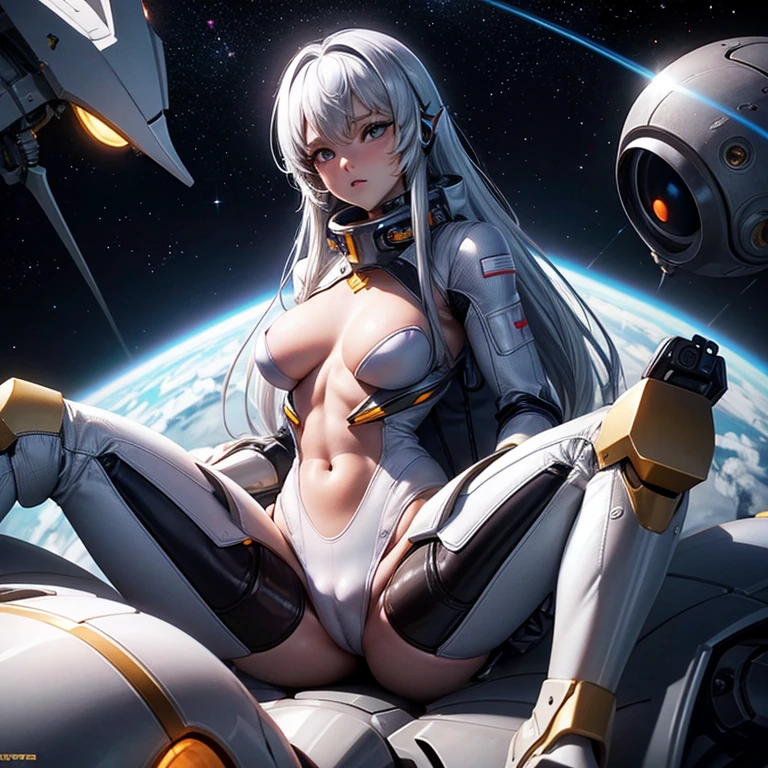 Camel toe,fit clothes, large breasts, sexy girl,Sitting with legs spread,Lying with legs spread,
Small girl, girl,
Silver hair,,masturbate,Masturbate,voluptuous,Seduce,
, super model, slender girl,,
,alien girl,spaceship,High technology,Drive the robot,Put on a space suit.,