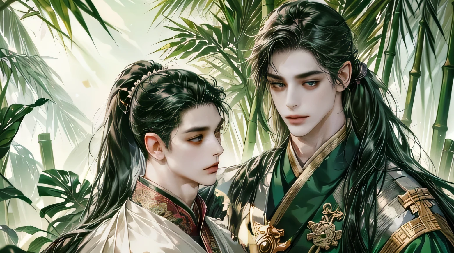 green chinese dress