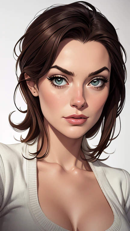 estilo de desenho animado:1.2), Lindsay Lohan mulher Imagem de desenho animado de uma mulher , roupas sensuais , garota super fofa, authoritarian would be facial expressioncartoon style illustration, estilo de arte dos desenhos animados, estilo de arte dos desenhos animados, digital illustration style, design de personagens altamente detalhado, arte digital detalhada fofa, City fan art, design de personagem retrato, beautiful digital illustration, retrato de alta qualidade, arte em quadrinhos, retrato do design do personagem, white background Buso without clothes and medium breasts, beautiful and symmetrical body curves
