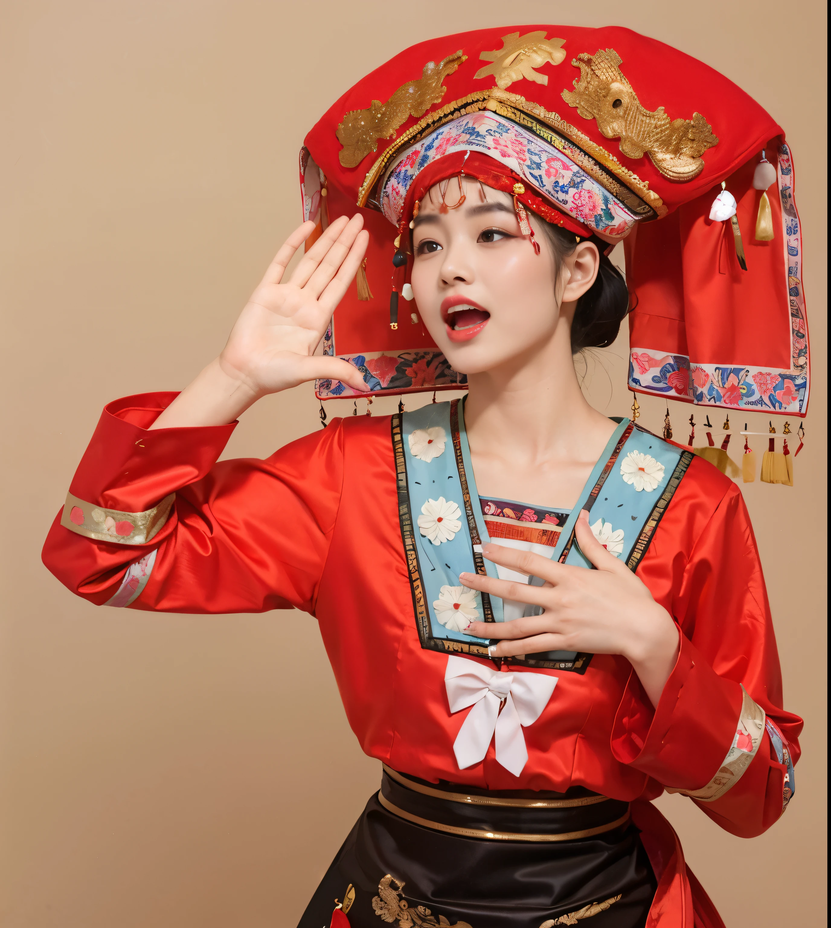 Woman in red dress and red hat, traditional chinese, traditional this costume, traditional chinese clothing, Hanfu, traditional clothing, traditional clothes, wearing chinese clothes, Matching Chinese clothing, traditional costume, traditional dress, traditional, traditional makeup, Chinese style, Wear authentic clothing, chinese woman, hanfu, this costume
