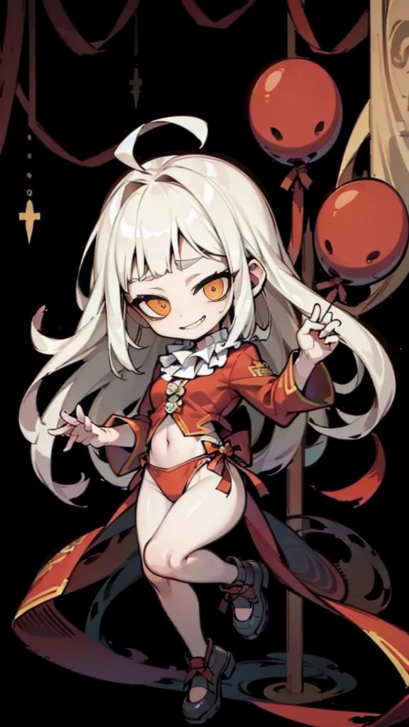 (,(masterpiece), (High resolution), (super delicate), (masterpiece: 1.2, highest quality), full body,(snap shot), circus、clown、clownメイク、balloon