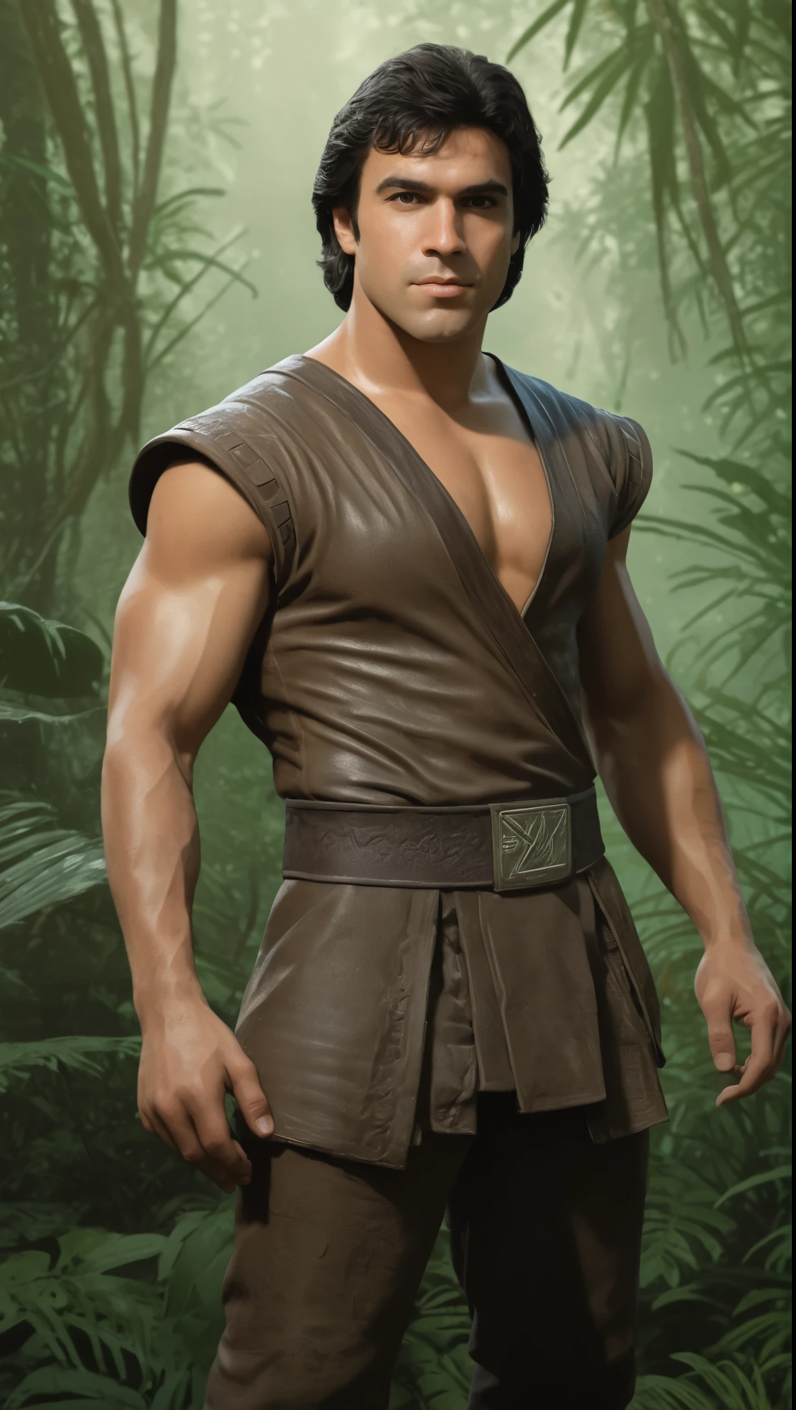 masterpiece, best quality, game cg, 1boy, solo, male focus, looking at viewer, upper body, depth of field, , , aang_avatar, bald, black eyes, , sci-fi, High definition