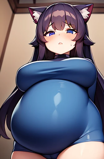 pregnant with many girls, Have cat ears,Pregnant, childbirth, work、A belly so huge that it can't exist in reality、Belly on the verge of bursting、Looks very painful、small face、Giant belly、Big belly、、masterpiece、very shy look、Are fat、Belly bigger than body、Exposed、big breasts、Very impatient、Being tortured with an enema、having sex、I'm trembling