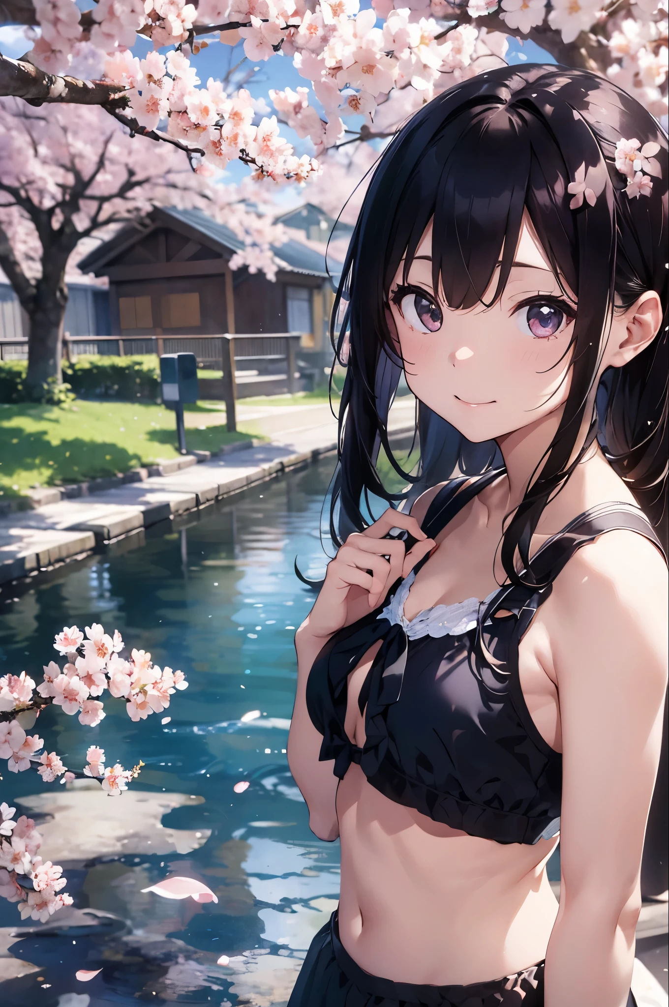Let me'Imagine the scene。In the background, Rows of cherry blossom trees in full bloom、Pale pink petals falling from the sky。The model is wearing a cute swimsuit to perfection..、smile at the camera、take a pose。her bikini is、In the same color as cherry blossom petals、Symbolizes elegance and the arrival of spring。There's a film crew around..、Carefully adjust light and shadow、I'Trying to capture this perfect moment.。The sunlight is soft、It gives the whole scene a warm atmosphere.。
In this shoot、A used professional DSLR or mirrorless camera。The camera settings are as follows:
• Mode: In manual mode、exposed、ISO、Fine-tune your shutter speed。
• Aperture (F-Score): f2.8〜Set to F4 range.、Make your subject stand out、Beautifully blurring the cherry blossoms in the background。
• Shutter speed: 1. Capturing movement/Please select 250 seconds or more。A quiet pose or、If you want to capture the moment when the petals flutter、Adjusting the Shutter Speed。
• ISO: For shooting in bright outdoor conditions、Set the ISO to 100 or 200、Keep it as low as possible。
seaweed、seaweed、seaweed、seaweed、seaweed、seaweed、