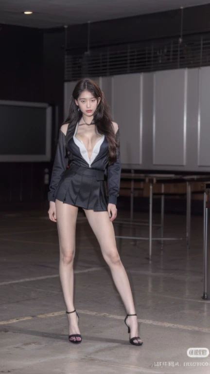 dusk，dramatic，Ironically，((night:1.3)) ，(best quality,high resolution,8K:1.3),Inspired by dark movies，(Real movie stills:1.3), (actual、lifelike、Realism:1.3), full body portrait,Shots from a distance,Movie cover style,1 girl ，(((female student))),1 girl和2名男人接吻，Tall man，beautiful girl，beautiful face，Highly detailed facial details,Highly detailed eyes,Perfect body，((Stylish long hair:1.2)) ,((slender legs:1.6)) ，(Realistic skin texture:1.3),(film grain:1.3),(in the darkness, midnight) ,((cleavage)), ((Sexy high heels:1.2)) ，((Girls wearing school uniforms:1.5))，((Complex school uniforms、badge:1.3)) ，((cleavage:1.4)) ，Threatening atmosphere， ((full body shot:1.5)),((in the darkness:1.3))， ((sharp focus:1.4)) ((standing posture:1.3))，Movie plot，(sharp focus:1.2), Very detailed, (lifelike:1.4), (The original image, 8K high resolution:1.2), RAW candid movies, 16 mm, Color graded Portra 400 film, Surreal, subsurface scattering, Ray tracing, (Volumetric lighting)，(((Girl with 2 strong men)))，Girl kissing man，Threatening atmosphere,Background in the classroom，Standing water on the ground