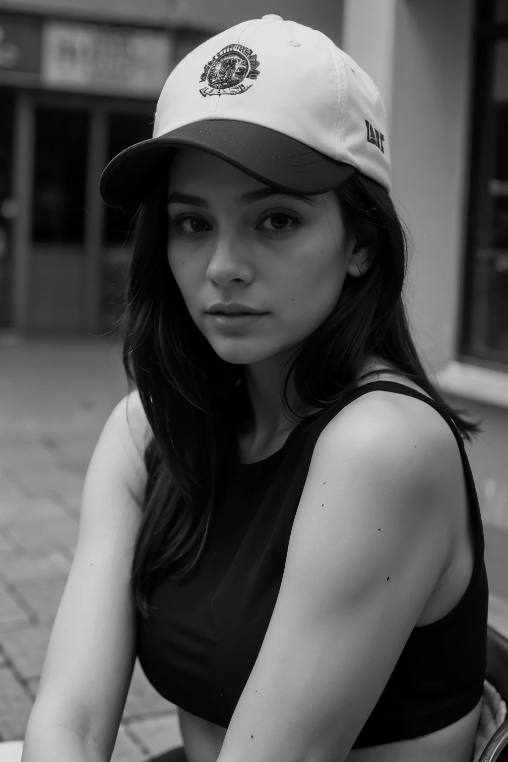 gorras en blanco y negro