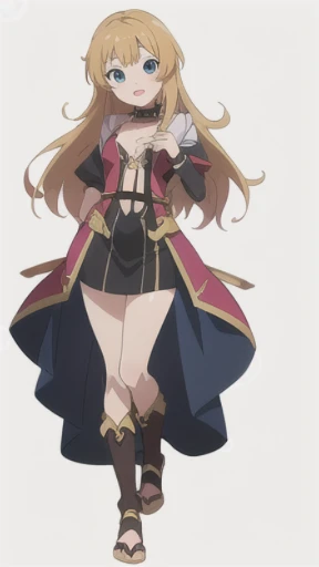 best quality, (masterpiece:1.2), detailed, blurry background,
ereshkigal,
1girl, solo, closed mouth, light smile,
blonde hair, red eyes, two side up, red ribbon, tiara, earrings,
black leotard, skull, gold trim, red cape, collar, single thighhigh, asymmetrical legwear,
standing, looking at the viewer,
cave, stone, night,