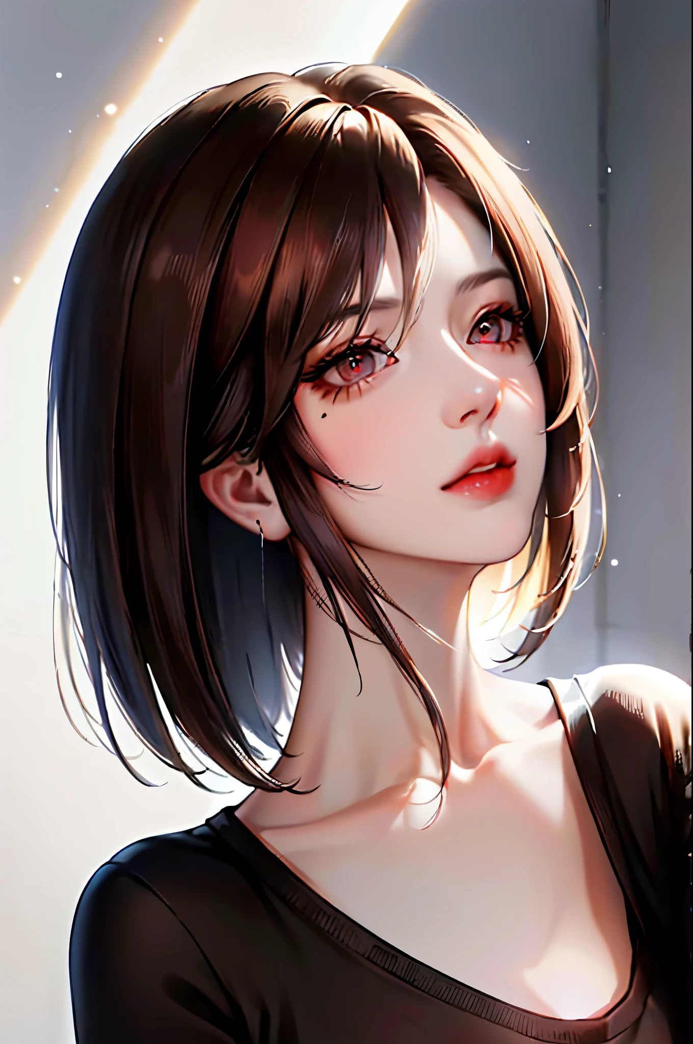 (Representative works: 1.3), (8K, realistic, RAW photo, best image quality: 1.4), (30 year old mature woman),small face, beautiful face, (realistic face),no makeup、natural makeup、light makeup、 (Dark brown, short hair: 1.3), beautiful hairstyle, realistic eyes, detailed and beautiful eyes, (realistic肌), beautiful skin, (sweater),、Bust A cup、 confused, charm, 超High resolution, Super realistic, High resolution, golden ratio, ff tifa