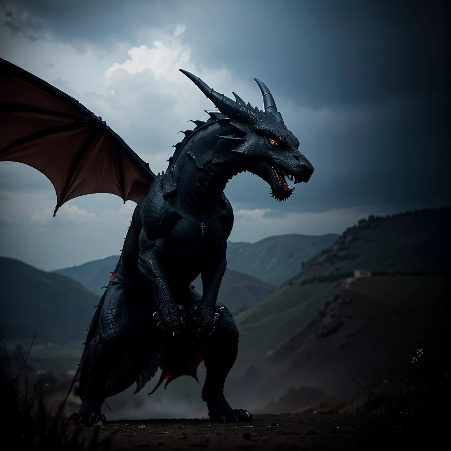 black dark dragon