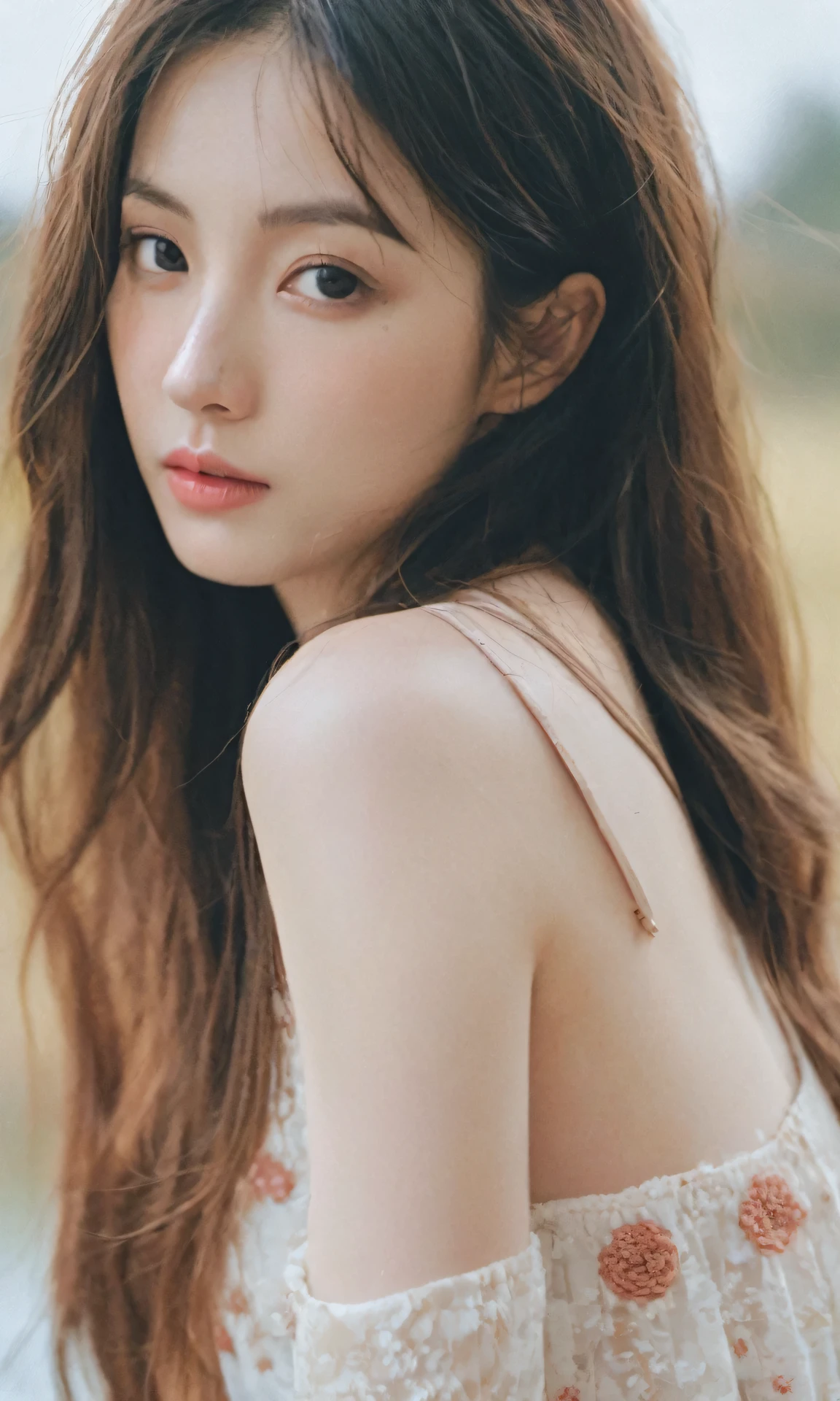 xxmixgirl, analog style, eye focus, highest quality, (highly detailed skin), photo of a exquisitely beautiful pale skin, 21yo, perfect face, alluring eyes, (seductive makeup), skin pores, (bokeh:1.2), sharp focus, dappled lighting, (backlighting), film grain, (highly detailed, intricately detailed), 8k, HDR, front view, studio light, Ultra-detailed face, Detailed eyes, (Double eyelid: 1.4), alice toggle, brown eye, (commercial: 1.4), (1girl wet tshirt water drops), (splash detailed: 1.3) (hime cut, hime haircut: 1.5)