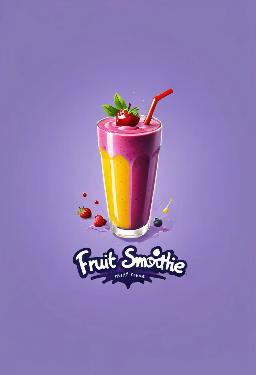 Make a logo of "Fruit Smoothie"
