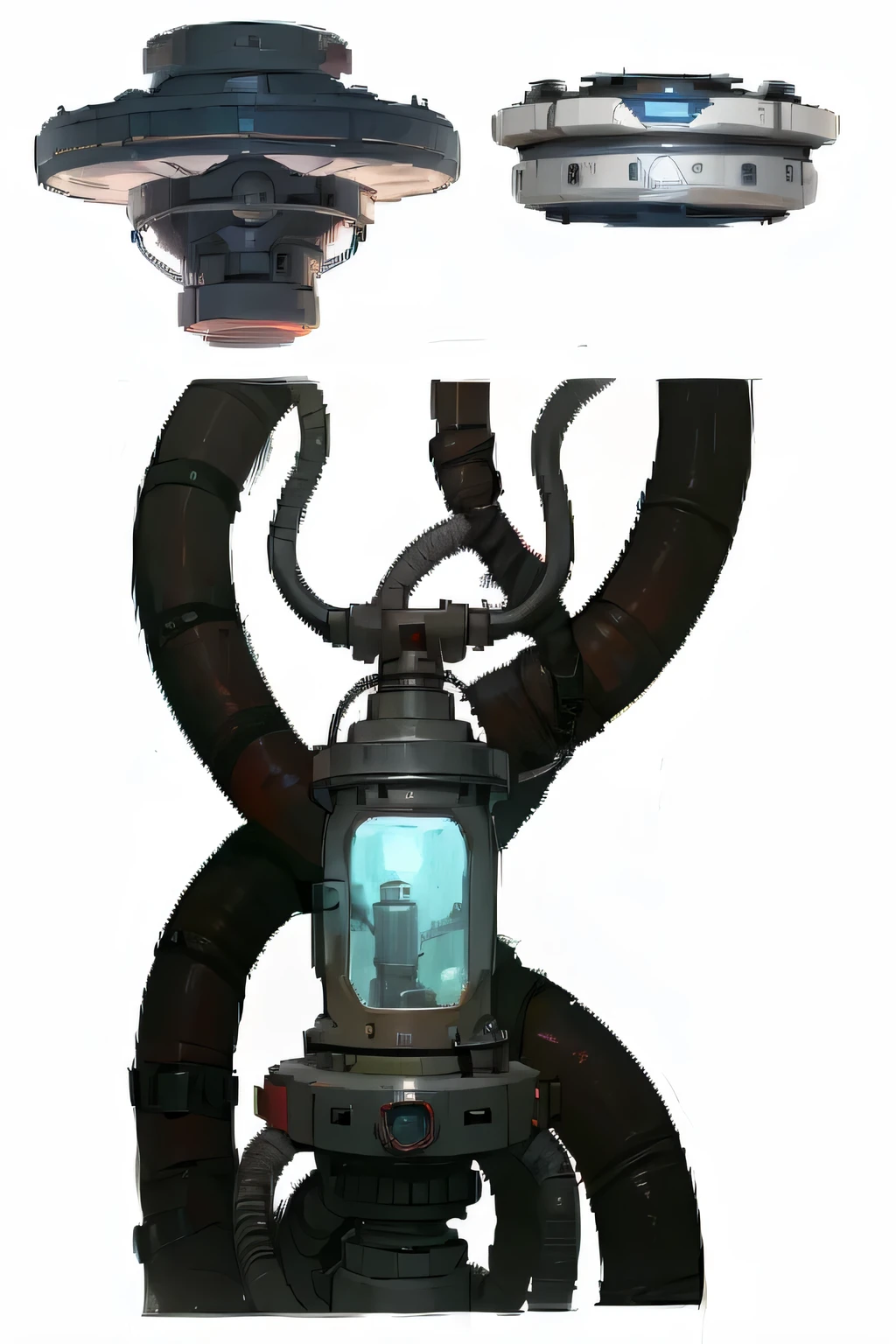 a close-up of a lamp on a streetlight with a light on, arte conceitual | Dison, bioshock arte conceitual, object arte conceitual, portal game 9 4 4 9 9 valve, portal game valve, arte conceitual-h 0, pristine arte conceitual, portal game 9 9 9 9 9 valve, arte conceitual, arte conceitual, airbrush arte conceitual, gerador central, spaceship reactor with power cables