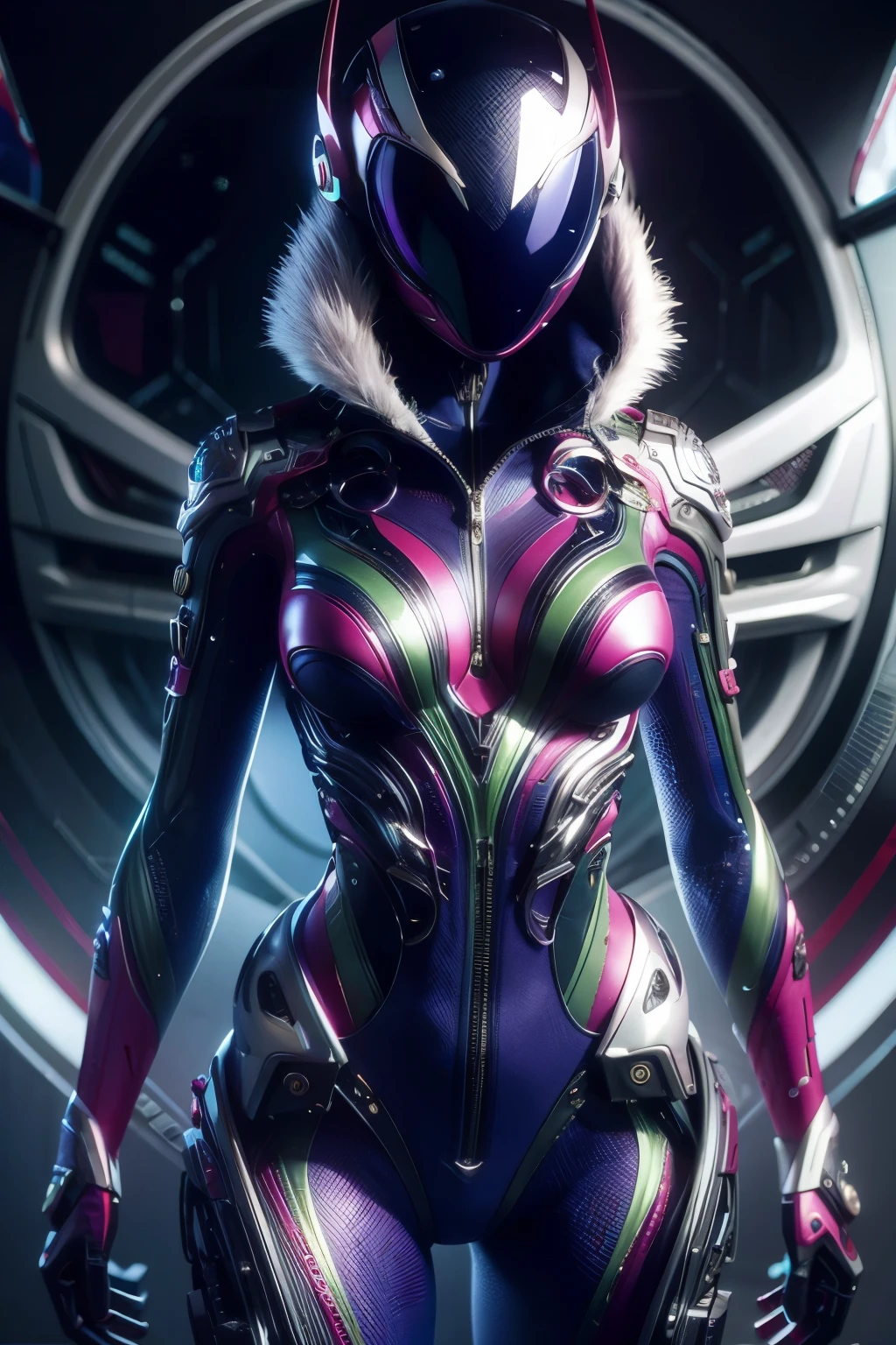 (high quality), (masterpiece), (detailed), 8K
Hyper-realistic portrayal of 1 Japanese girl in futuristic attire, donning Venom Vespid cloths.