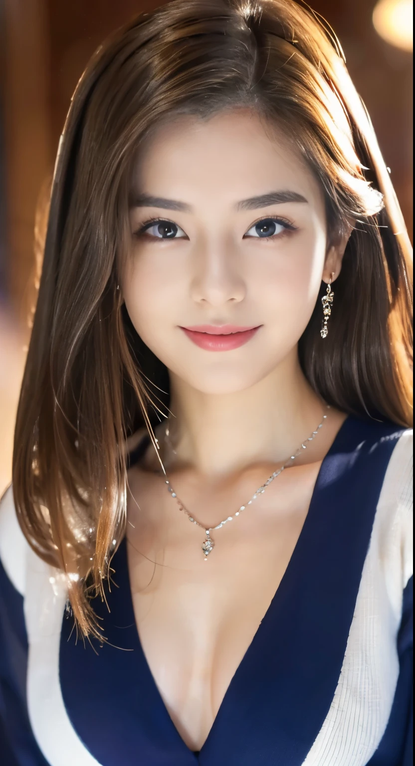 （32k,very high resolution, high detail, very accurate,Beautiful girl 1：1.5）,Raw photo & realistic atmosphere,beautiful dark blue eyes,detailed mouth,glossy lips,fine eyebrows,Soft white skin that shines in every detail,,detailed eyes、Very beautiful eyes with deep blue eyes,lip details、very beautiful face,very well-shaped face、lifelike face,glossy beautiful lips,beautiful eyebrows,infinite reality,best design,（Super cute Japanese 16 year old,Beautifully shaped breasts,She is a very cute beautiful girl,,healthy body,outstanding style：1.5）,best natural makeup,japanese id,korean idol,Young sensual idols,Moist eyes,dark and beautiful deep eyes,beautiful butt,beautiful feet：1.3),超A high resolution、natural and realistic face,Her pure eyes are too cute,(((photorealism,Take a full body photo))),reality live action,（Snazzy, Luxurious and voluminous earrings,necklace,bracelet,gyuru,shiny nail art,Gorgeous Party Long Dresses,luxury gorgeous coat,The strength of White G,high heels,hair accessory,落ち着いていてSnazzy***,shiny brown hair,fancy hair arrangement ,solo,,smile a little,Full body Esbian,show off your whole body fashion,red carpet, A gorgeous long dress that you&#39;ll never forget once you see it,The only beauty,cute 15 year old girl,very cute 15 year old girl：1.7）,Night in Roppongi