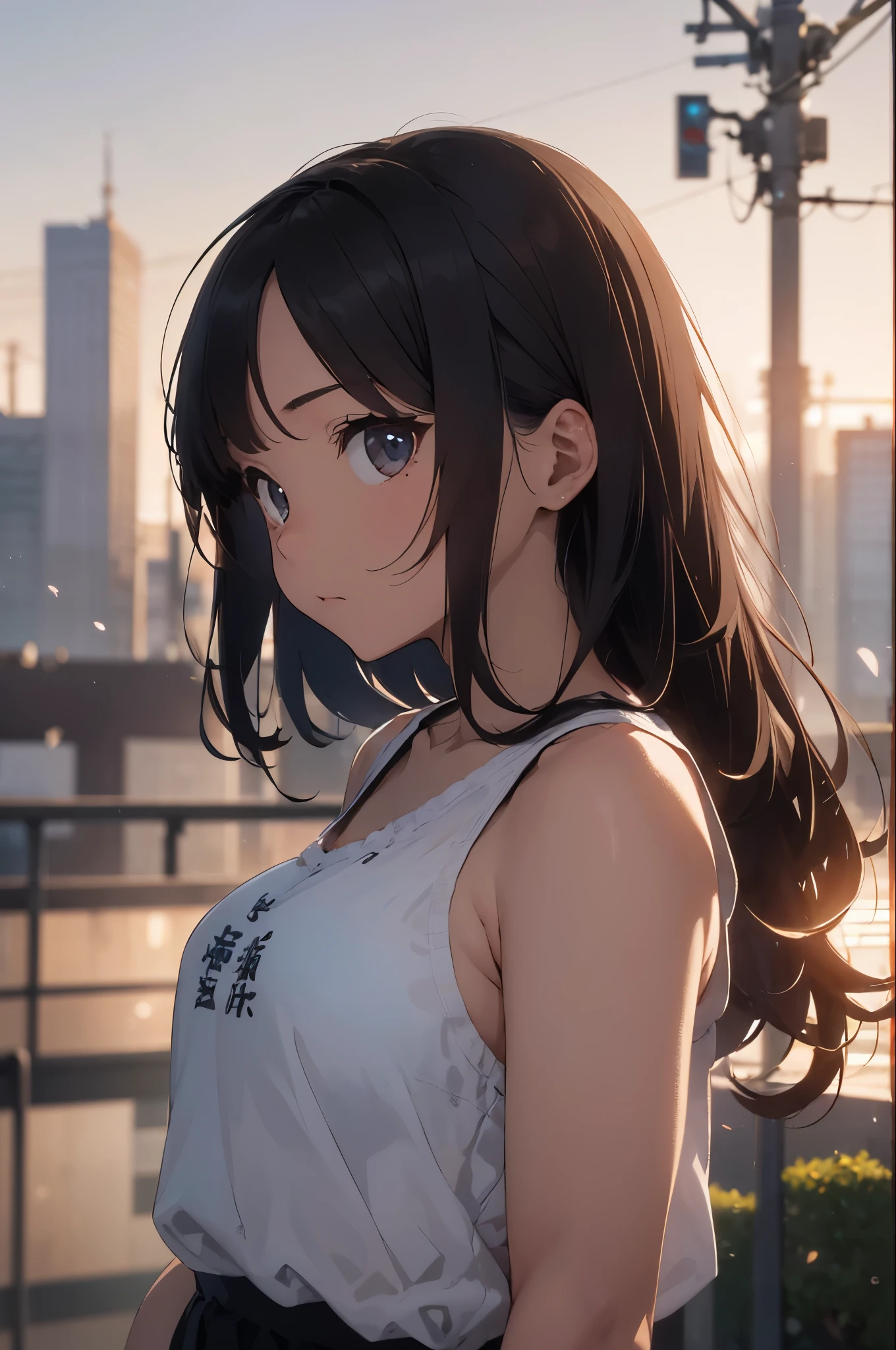 On the rooftop during golden hour、Background night city skyline, Beautiful Japanese woman photographed in sexy swimsuit, towards the camera. She wears a white swimsuit, Minimalist white swimsuit, Her long silver hair is gently swaying in the breeze. A golden light surrounds her, Creating a silhouette effect, Capture the moment when the background changes from day to night. After her, Cherry blossom scenery in full bloom、Capture moments of serene beauty, Demonstrating the peaceful coexistence of city life and nature.

	• Mode: manual mode、exposed、Fine-tune your shutter speed。
	• Aperture (F-Score): f2.8〜Set to F4 range.、Make your subject stand out、Beautifully blurring the cherry blossoms in the background。
	• Shutter speed: 1. Capture the Movement/Please select 250 seconds or more。A quiet pose or、If you want to capture the moment when the petals fall、Adjusting the Shutter Speed。
	For shooting in bright outdoor conditions、Set to 100 or 200、Keep it as low as possible。
seaweed、seaweed、seaweed、seaweed、seaweed、seaweed、