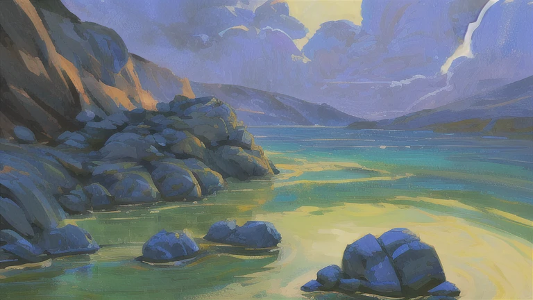 conceptual art,conceptual art,SamWho,mkssk style,  variety,Floating Rocks