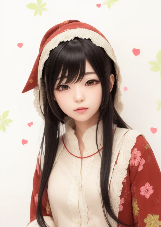 1 girl, Hishiro Chizuru, Realistic, ultra details, Long Hair, Black Hair, Green Eye, 70mmlens