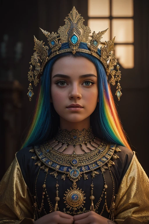 8K, ARTISTIC photogrAphy, best quAlity, mAsterpiece: 1.2), A (potrAit:1.2) Don Bluth Style doll, in a Dragon's Lair, full body RAW candid cinema, 16mm, color graded portra 400 film, remarkable color, ultra realistic, sad admosphere, dark lighting, oppressive atmosphere, depressive colors, kodak portra 400, photograph,r, Natural Light, Salvatrucha tatoos, Crown Metal, Pinhead lighgts, blur reflection, Brush Strokes, Smooth, abstract, Splatter, Oil On Canvas, rainbow colors, fractal isometrics details bioluminescens : a stunning realistic photograph of wet bone structure, 3d render, octane render, intricately detailed, titanium decorative headdress, cinematic, trending on artstation | Isometric | Centered