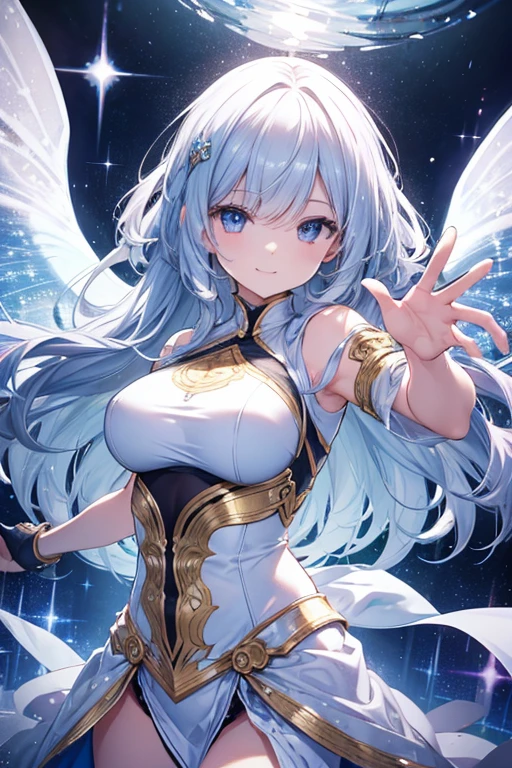 Ultra-detailed illustrations, high resolution, Super detailed,light diffusion,highly detailed light reflection, Very detailed and very beautiful big smiley face, beautiful fine hair, alone, dynamic poses,
