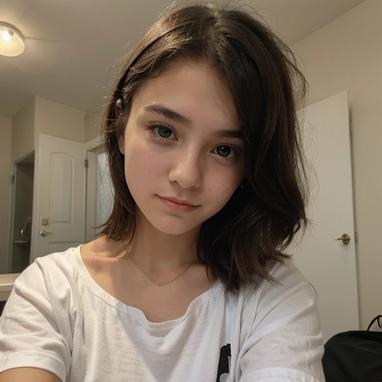 Cute 17 year old girl, as if it were a selfie