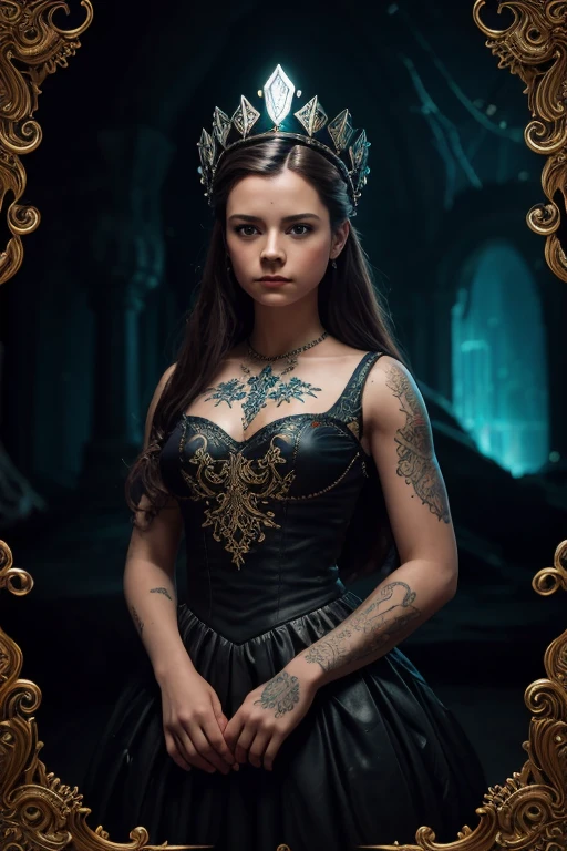 8K, ARTISTIC photogrAphy, best quAlity, mAsterpiece: 1.2), A (potrAit:1.2) Don Bluth Style doll, in a Dragon's Lair, full body RAW candid cinema, 16mm, color graded portra 400 film, remarkable color, ultra realistic, sad admosphere, dark lighting, oppressive atmosphere, depressive colors, kodak portra 400, photograph,r, Natural Light, Salvatrucha tatoos, Crown Metal, Pinhead lighgts, blur reflection, Brush Strokes, Smooth, abstract, Splatter, Oil On Canvas, rainbow colors, fractal isometrics details bioluminescens : a stunning realistic photograph of wet bone structure, 3d render, octane render, intricately detailed, titanium decorative headdress, cinematic, trending on artstation | Isometric | Centered