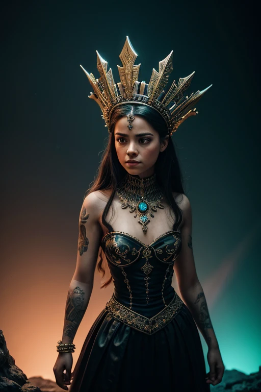 8K, ARTISTIC photogrAphy, best quAlity, mAsterpiece: 1.2), A (potrAit:1.2) Don Bluth Style doll, in a Dragon's Lair, full body RAW candid cinema, 16mm, color graded portra 400 film, remarkable color, ultra realistic, sad admosphere, dark lighting, oppressive atmosphere, depressive colors, kodak portra 400, photograph,r, Natural Light, Salvatrucha tatoos, Crown Metal, Pinhead lighgts, blur reflection, Brush Strokes, Smooth, abstract, Splatter, Oil On Canvas, rainbow colors, fractal isometrics details bioluminescens : a stunning realistic photograph of wet bone structure, 3d render, octane render, intricately detailed, titanium decorative headdress, cinematic, trending on artstation | Isometric | Centered