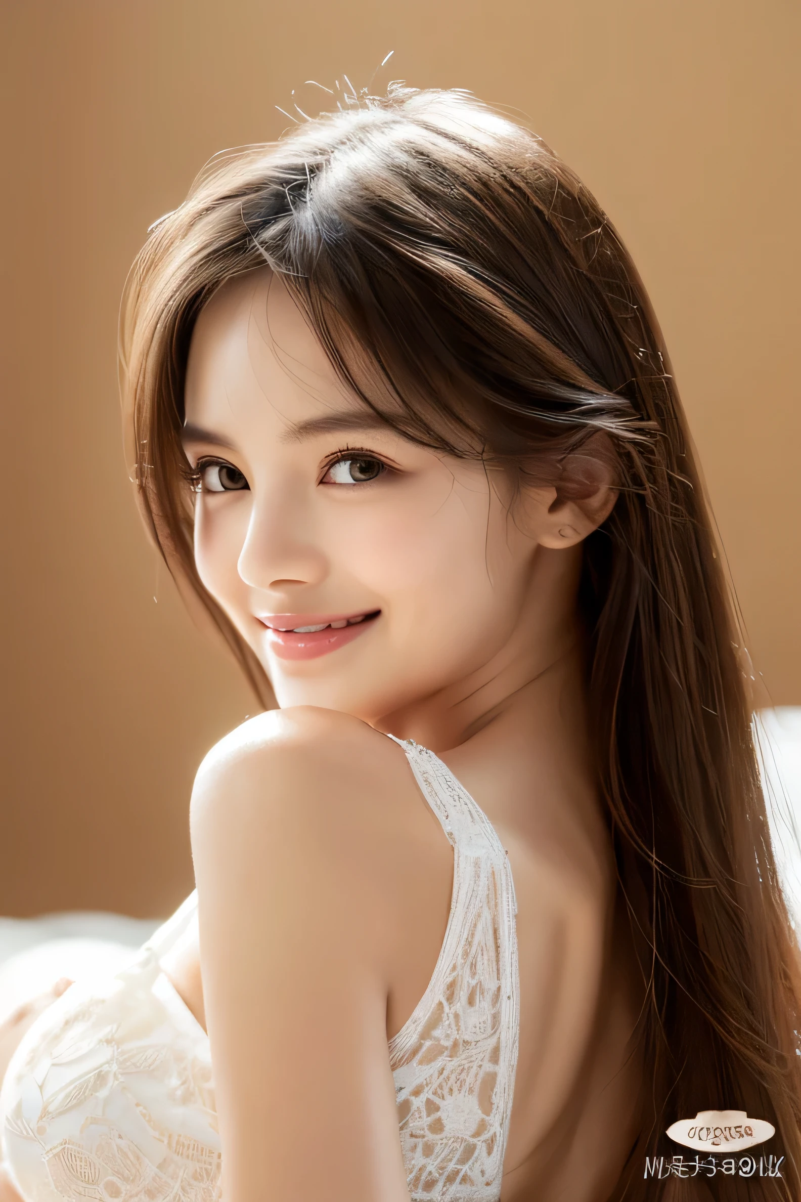 (masterpiece:1.3), high resolution, ultra detailed, extremely detailed CG unity 8k wallpaper, realistic, photo-realistic, RAW photo, beautiful detailed face, pale skin, realistic glistening skin, detailed cloth texture, detailed hair texture, Perfect body, Beautiful Face, accurate, Anatomically correct, Highly detailed face and skin texture, natural neck length, (beautiful hands), (fair skin:1.2), Thin legs, Thin feet, Detailed eyes, symmetric eyes, Light Brown eyes, Double eyelids, Thin eyebrows, (Glossy lips:1.4), ((gently smile:1.2)), (blush:1.1), (A Classy and Cute girl:1.3),fullbody shot、((full figure supermodel standing, entire body in frame))