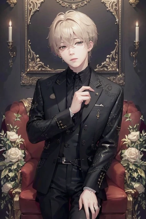masterpiece, masterpiece_portrait, distinct, distinct_image, high_resolution, highres, high_quality_anime, high_quality, hyper_detail, finely_detailed,4K, men, btsjimin, a man in a suit,