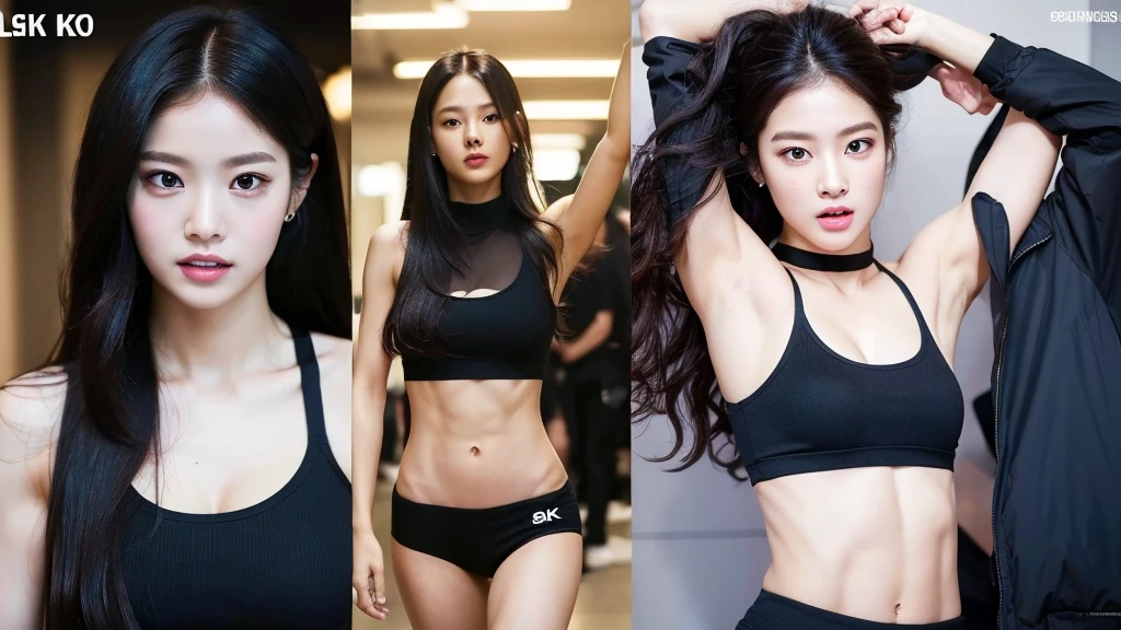 A woman with the same face as last time,1Man Woman、Slender Abs、Loose wavy styling、Capelet、Please express it beautifully in every detail..、Look at the butt, Including face and skin texture.,Detailed eyes,Seducting look、full body Esbian