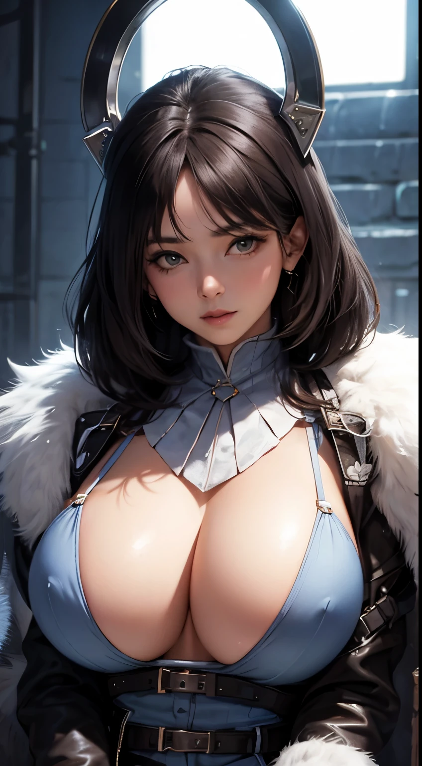 (huge tits), Upper body, abdos