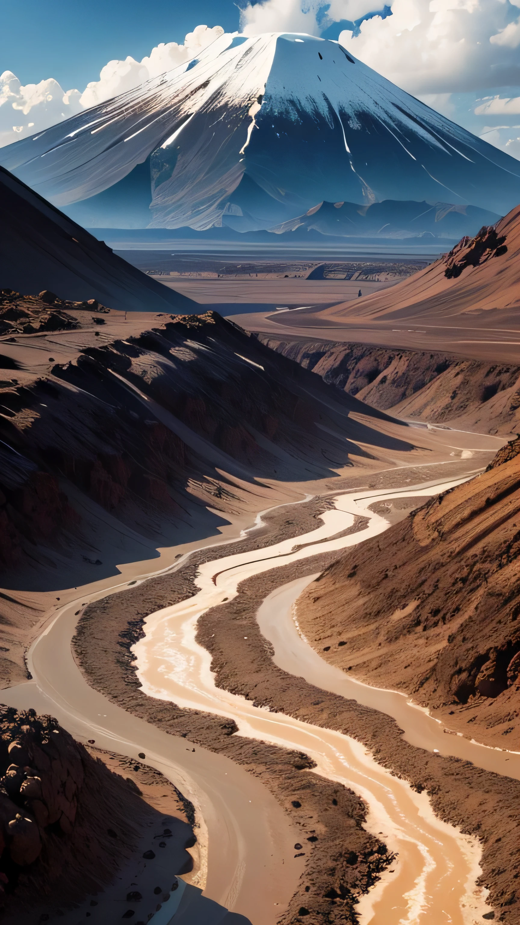 Lapindo mud, lava, mountain, 8k, high quality