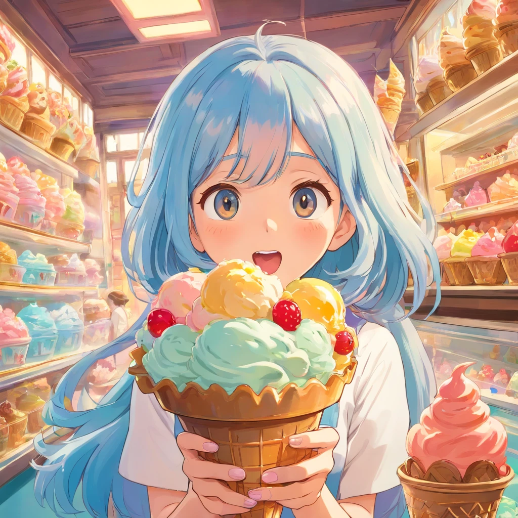 ice cream woman