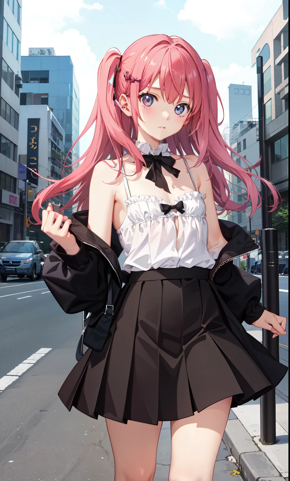 girl、かわいいgirl、(small breasts、A cup)、flat chest、skirt、camisole、