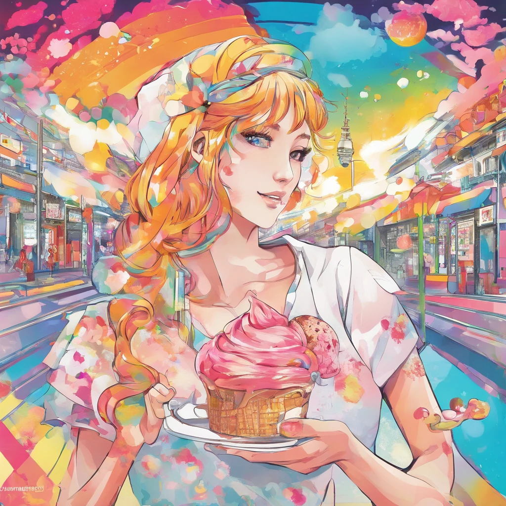 ice cream woman