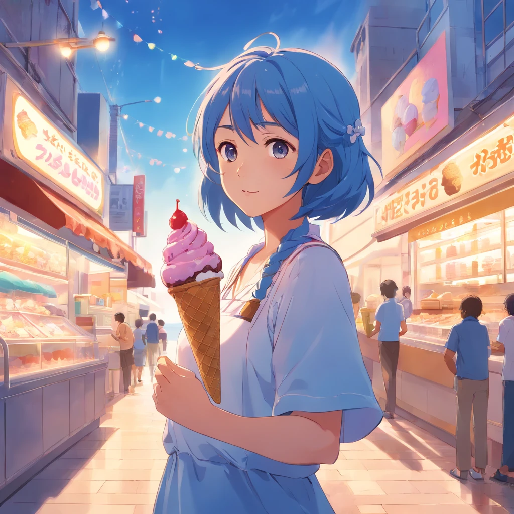 ice cream woman