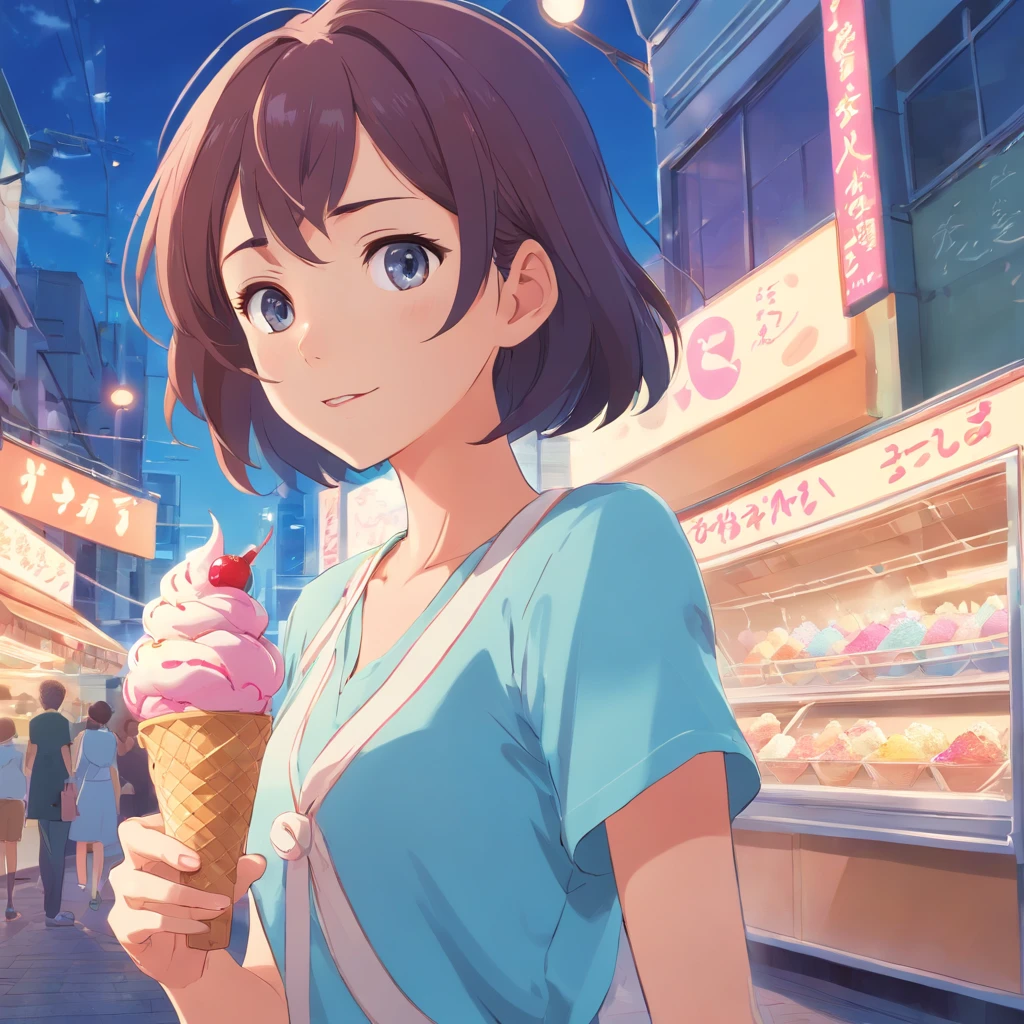 ice cream woman