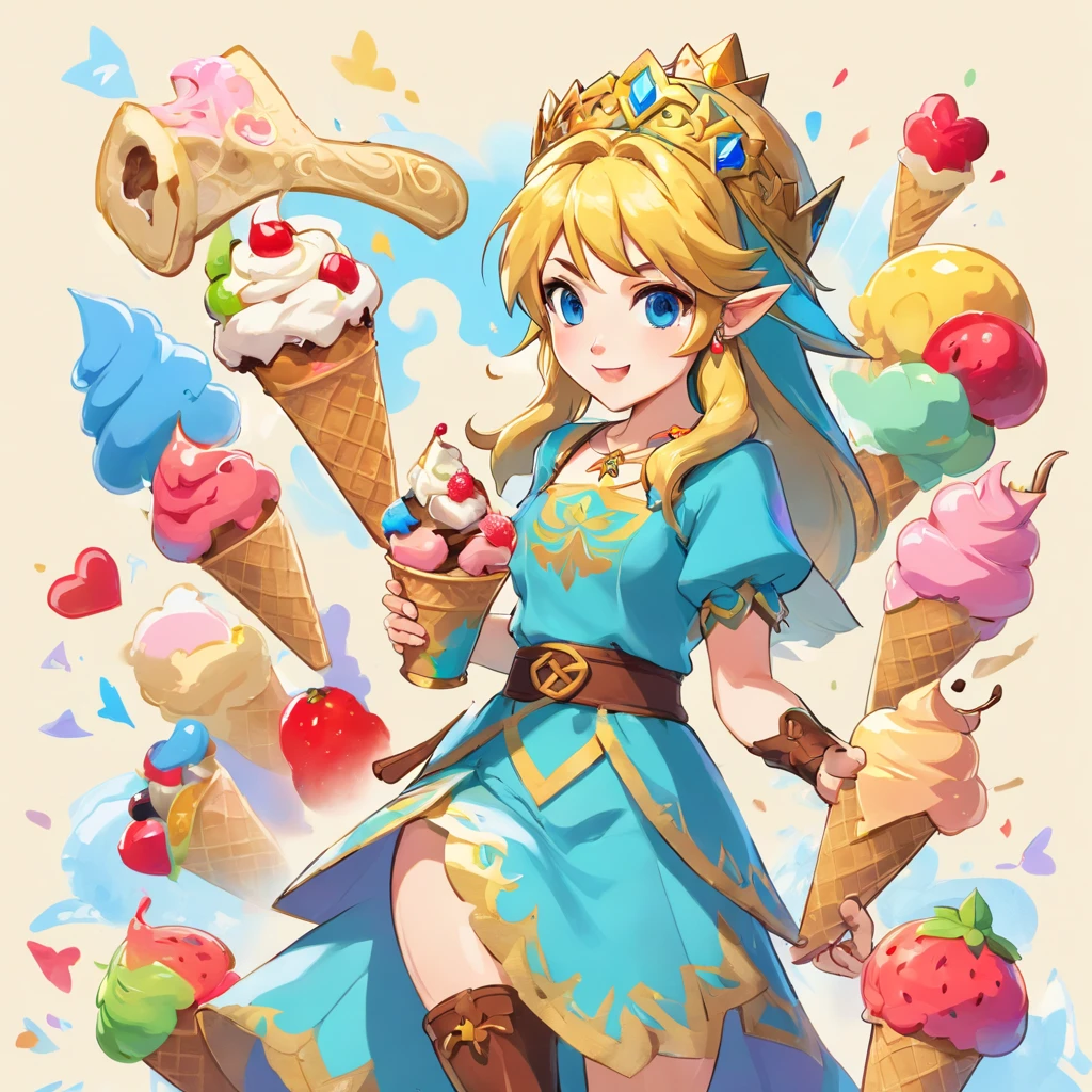 ice cream　woman