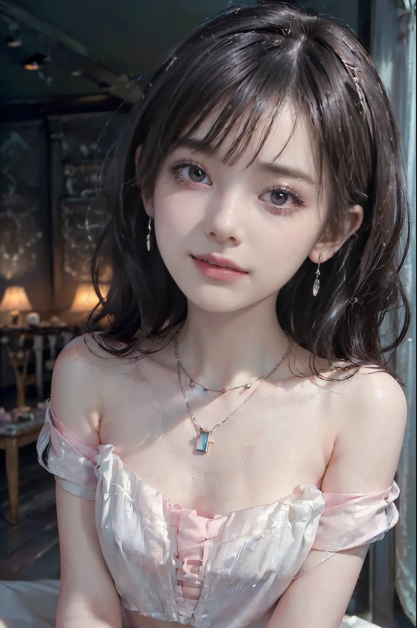 (((Look firmly at the camera、Immaculate white background with nothing really、short hair with bangs、long neck、Put your ears out、Highlights in the eyes、Close your mouth and smile a little happily、30-years old)))、A dark-haired、(length hair)、Black eyes、(radiant eyes)、(white thighhig:1.2)、cum faced、seductiv、eroticism、Seductive look、Black face、A charming、red blush、full of shyness、full of shyness、full of shyness、feeling of disgust、feeling of disgust、(Curly)、Played badly、、Eyes on someone、ah-hey face、comfy、shout out、Opening Mouth、Drooling、Sexual spasms、 de pele branca、reddish、Rosy face、perspiring、a wet body、Farbe、Alone、Crying on the ground in uniform、Duck sitting、Dissatisfaction of desire、solitude、caress、Sexual pleasure、Enduring pleasure、Elk Off、A charming expression、(Detailed depiction of crying on the ground in uniform)、(Duck sitting detail depiction front)、Detail depiction、Bust(masterpiece)、(a closeup)、( top-quality)、ighly detailed、(a closeup)Exquisitely、Beautiful fece、(a closeup)、(beautiful Girl)、(collars、collars)、(Detailed pink areola nails:、(Delicate depiction of skin)、(Voluminous Skins:1.4)、8k wallpapers in top-notch CG quality、realisitic、Master Level、masterpiece、portlate、Center、Display Lens、Beautiful Chinese-Korean mixed race idol、(Ultra-fine description of Face and face details)、(blushed face)、Lip biting makeup、A sweet smile、Perfect facial features、red eyes、Blind Band+Hair above one eye、(Ruby Nails)。 Fat_Mons、cammel toe、