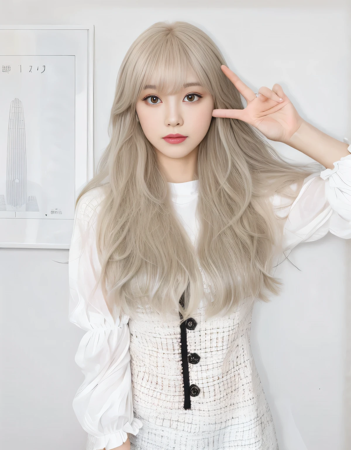 The hair color does not change,clear hair,air bangs,Edge blending,Details added,hair smooth,Ultra-clear