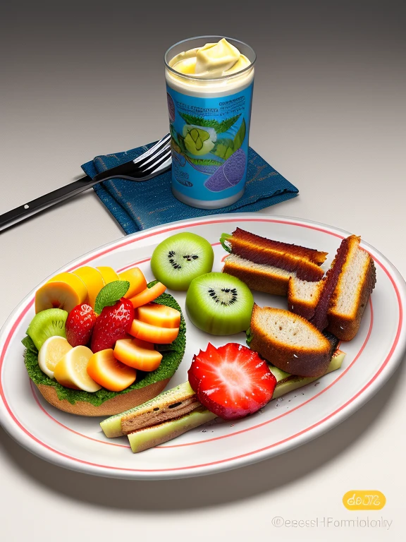 There is a plate of food and a sandwich, fruit, and a drink, โค๐ฅ๐๐ช, ๐ ๐ก ๐ ๐ง, ๐ช ๐จ;๐๐, Kewpie Mayonnaise, best mayonnaise, Taken in the early 2020s, ๐ฆฉ๐ช๐๐ฉ๐ป๐ฆณ