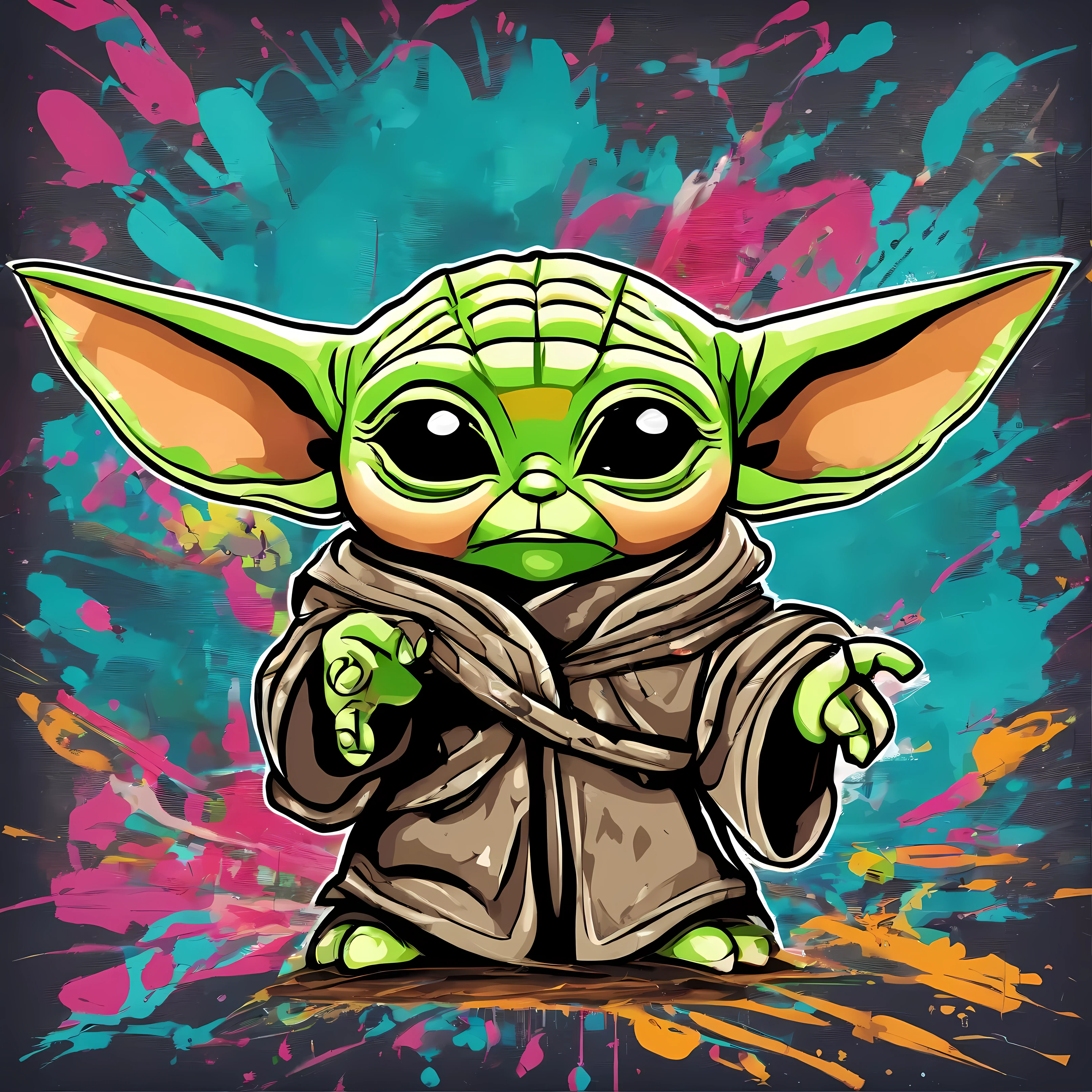  yoda , mignon, personaje en todo ,