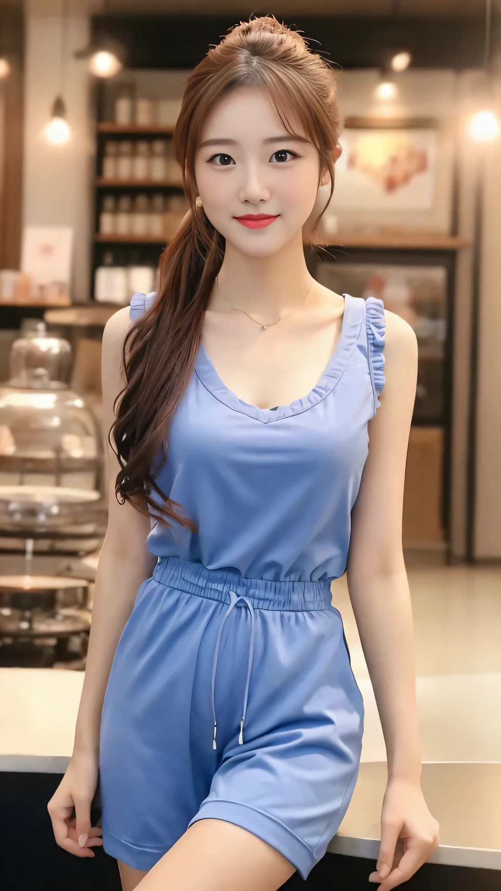 1 Girl,playground,Soft Light,Chinese Beauty,Tight Fit,Silk Nightdress,