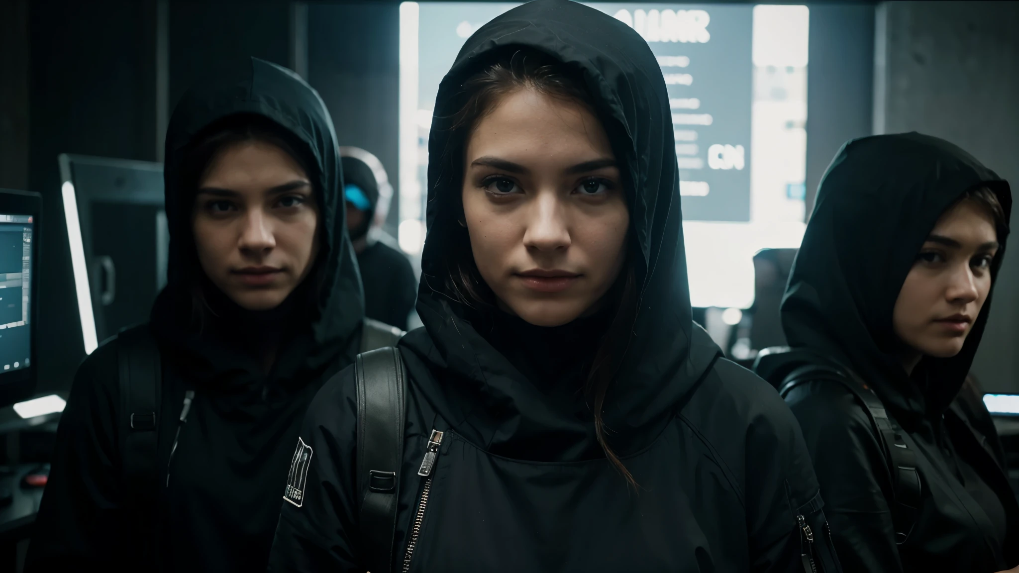 so many hackers, realistic, 8k, hd
