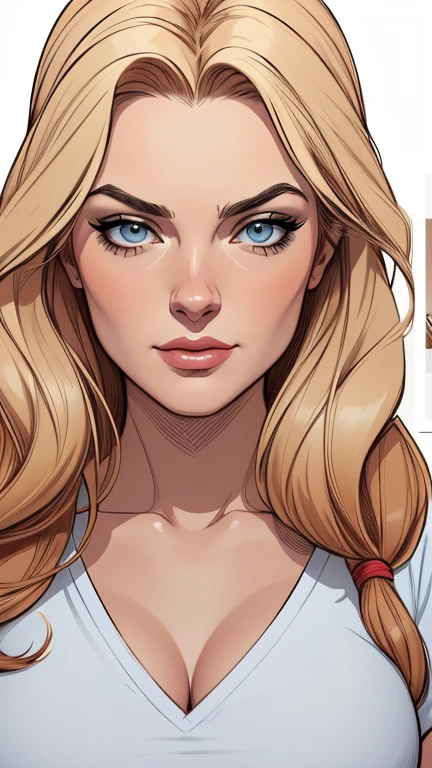 estilo de desenho animado:1.2), Lindsay Lohan mulher Imagem de desenho animado de uma mulher , roupas sensuais , garota super fofa, authoritarian would be facial expressioncartoon style illustration, estilo de arte dos desenhos animados, estilo de arte dos desenhos animados, digital illustration style, design de personagens altamente detalhado, arte digital detalhada fofa, City fan art, design de personagem retrato, beautiful digital illustration, retrato de alta qualidade, arte em quadrinhos, retrato do design do personagem, white background Buso without clothes and medium breasts, beautiful and symmetrical body curves