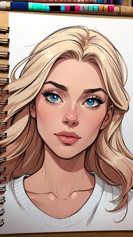 estilo de desenho animado:1.2), Dominika Paleta mulher Imagem de desenho animado de uma mulher , roupas sensuais , garota super fofa, authoritarian would be facial expressioncartoon style illustration, estilo de arte dos desenhos animados, estilo de arte dos desenhos animados, digital illustration style, design de personagens altamente detalhado, arte digital detalhada fofa, City fan art, design de personagem retrato, beautiful digital illustration, retrato de alta qualidade, arte em quadrinhos, retrato do design do personagem, white background Buso without clothes and medium breasts, beautiful and symmetrical body curves