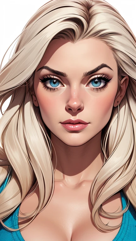 estilo de desenho animado:1.2), Lindsay Lohan mulher Imagem de desenho animado de uma mulher , roupas sensuais , garota super fofa, authoritarian would be facial expressioncartoon style illustration, estilo de arte dos desenhos animados, estilo de arte dos desenhos animados, digital illustration style, design de personagens altamente detalhado, arte digital detalhada fofa, City fan art, design de personagem retrato, beautiful digital illustration, retrato de alta qualidade, arte em quadrinhos, retrato do design do personagem, white background Buso without clothes and medium breasts, beautiful and symmetrical body curves
