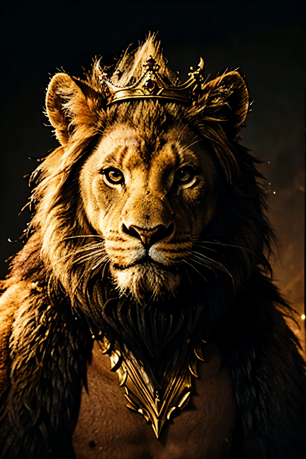 realistic king lion 