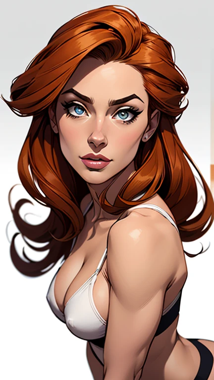 estilo de desenho animado:1.2), Dominika Paleta mulher Imagem de desenho animado de uma mulher , roupas sensuais , garota super fofa, authoritarian would be facial expressioncartoon style illustration, estilo de arte dos desenhos animados, estilo de arte dos desenhos animados, digital illustration style, design de personagens altamente detalhado, arte digital detalhada fofa, City fan art, design de personagem retrato, beautiful digital illustration, de alta qualidade, arte em quadrinhos, do design do personagem, white background Buso without clothes and medium breasts, beautiful and symmetrical body curves