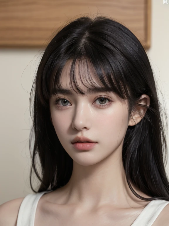 ( masterpiece, top quality, best quality,8k,17 years old girl,ultra detailed,raw photo:1.5),(photorealistic:1.4), (swept bangs, black hair:1.5), (cinematic lighting), PerfectNwsjMajic, , Surrealism, UHD, ccurate, Super detail, textured skin, High detail, Best quality, dynamic angle, White skin,[Beautiful blue eyes], high nose,[flat chest:large breasts:0.5],(1girl),(good anatomy:0.5)),(Portrait:1.5),(outside )